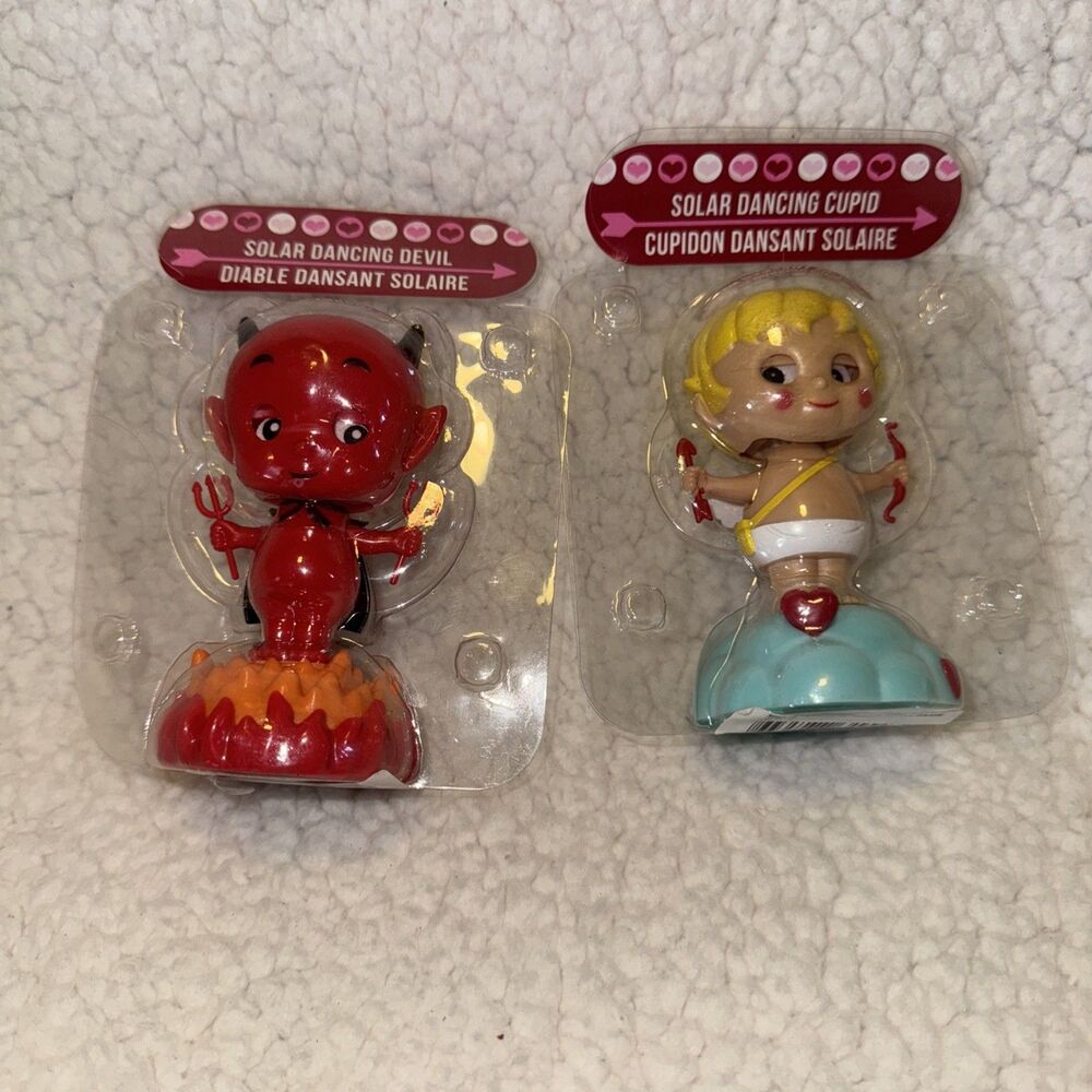 Solar Powered Dancing Devil & Cupid Set Greenbrier